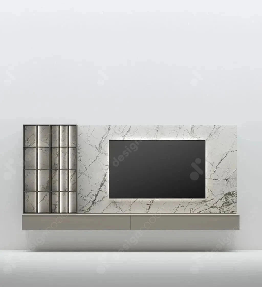 Mobilier TV cu Placare Tip Boiserie