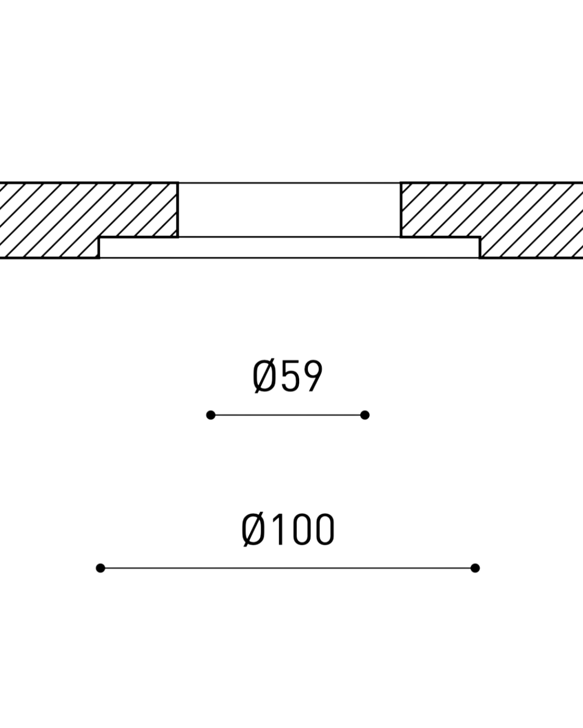 Trimless Tool D59 X D100MM